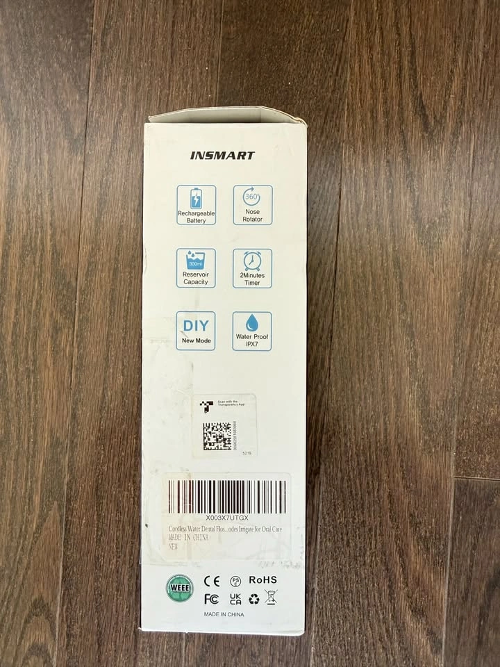 Insmart Wireless Portable Oral Irrigator – Rechargeable Water Fl - photo 2