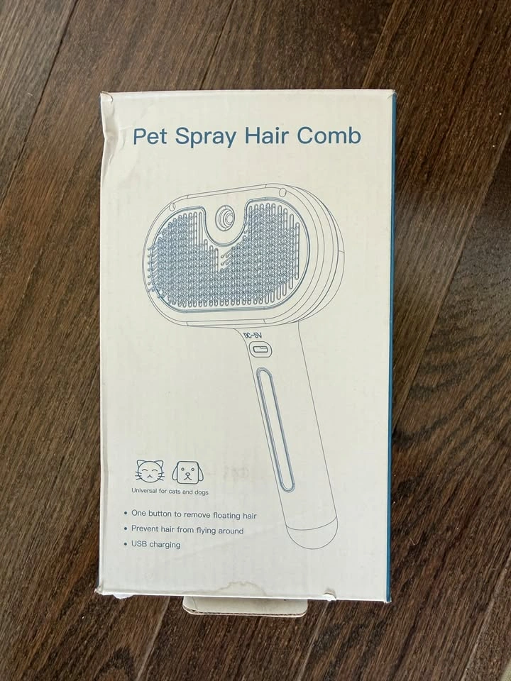 Rechargeable Pet Spray Grooming Brush - photo 3