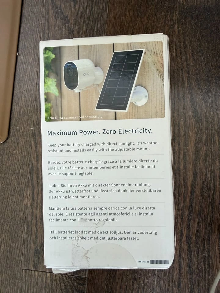 Arlo Solar Panel Charger | Ultra, Pro 3, Pro 4 Compatible - photo 3