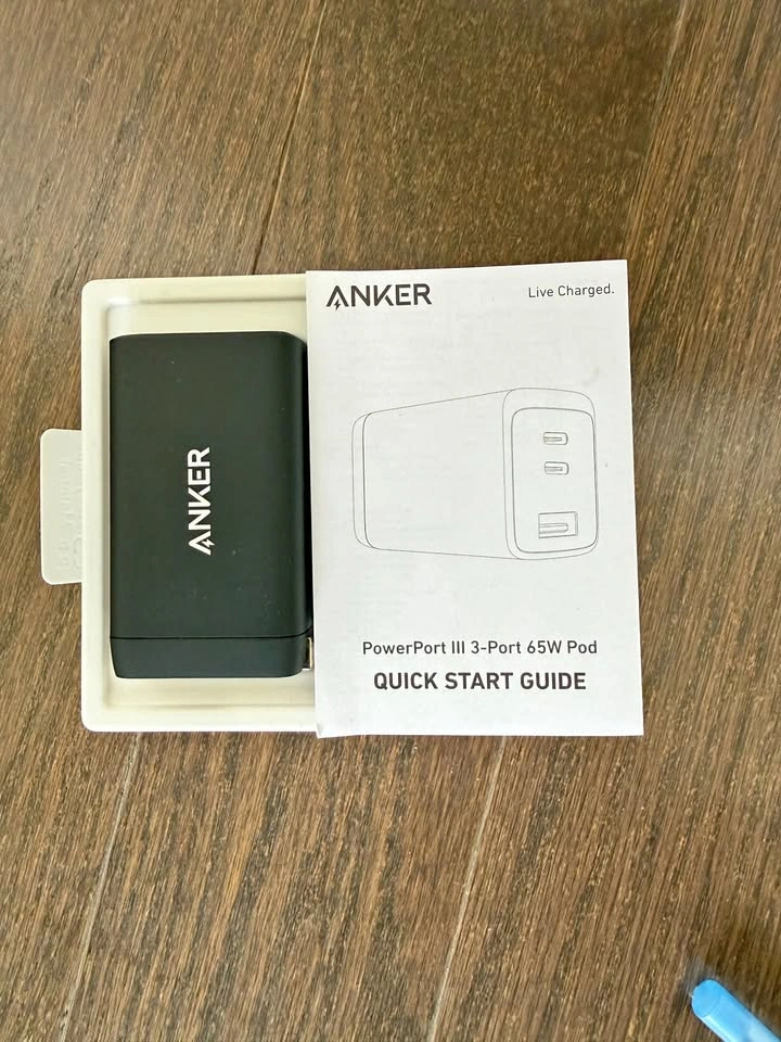 Anker PowerPort 65W USB-C Fast Charger | 3-Port