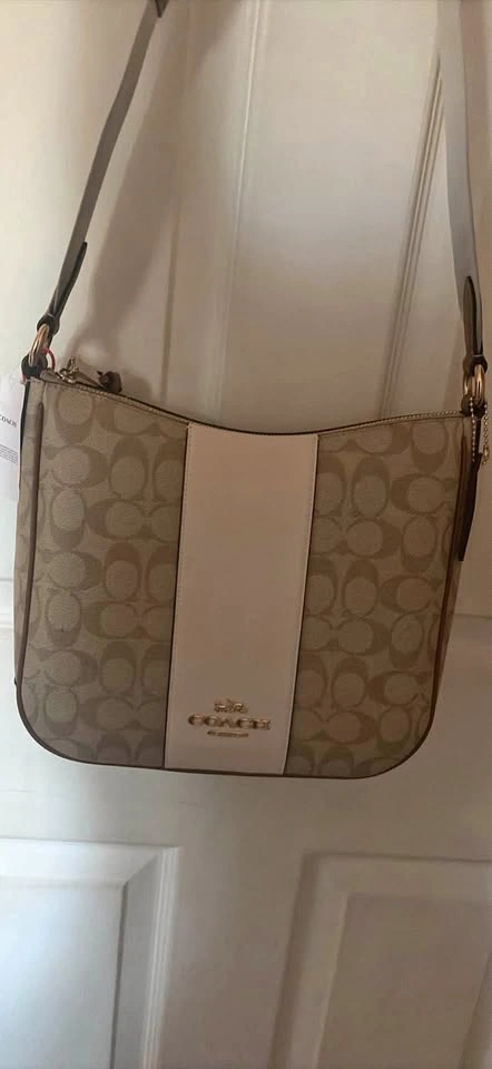 Brand New Coach Signature Canvas File Bag