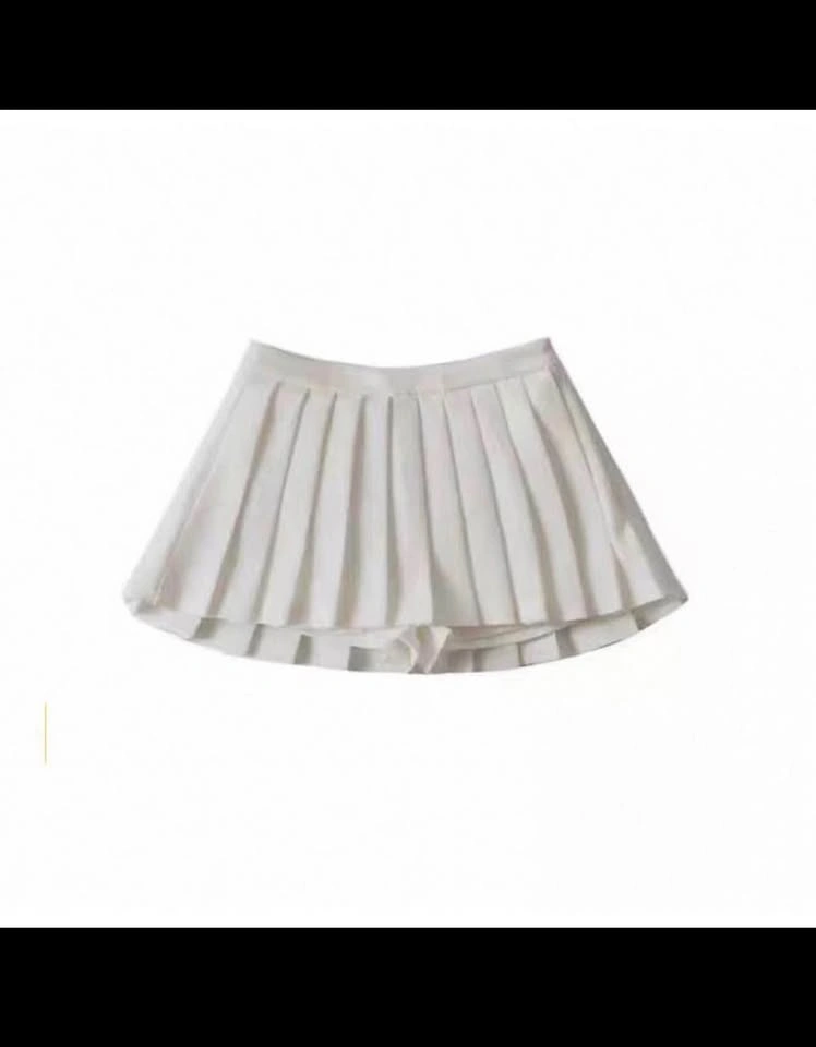 White Pleated Tennis Skirt medium size