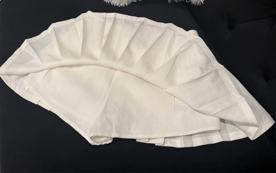 White Pleated Tennis Skirt medium size - photo 3
