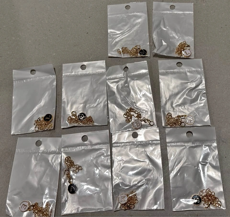 Initial Tumbler Handle Charms
