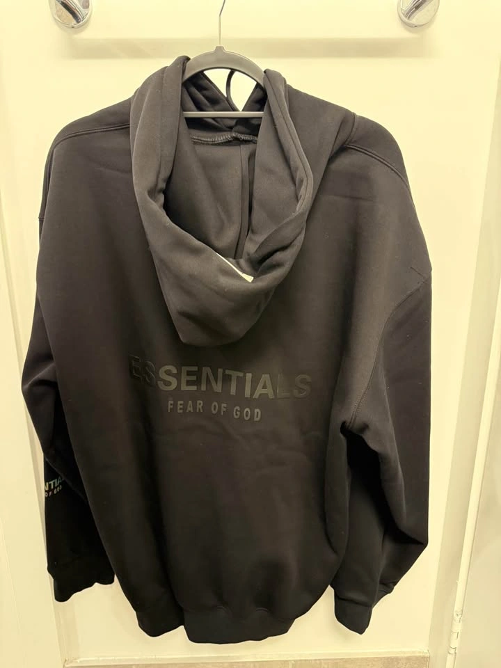 Xl Essentials Fear of God Black Hoodie - photo 2