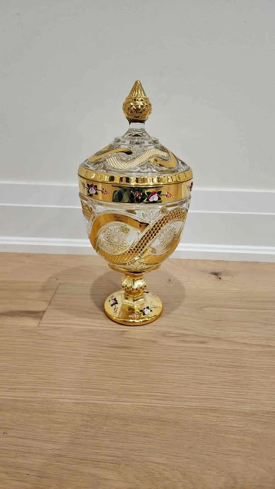 Golden storage jar