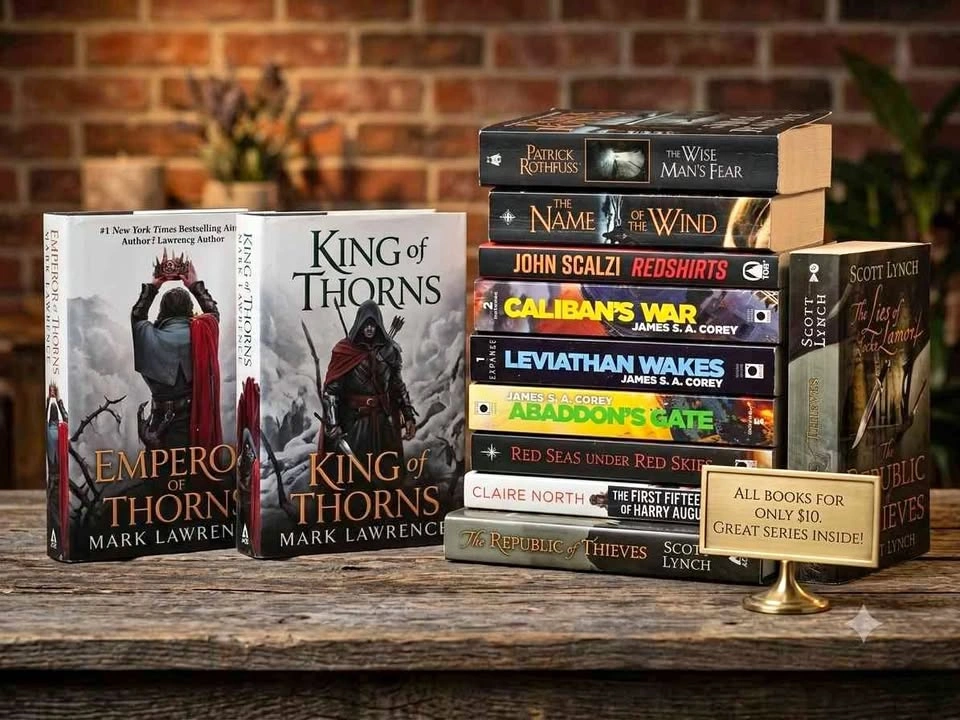 $10 for All! BULK BOOK LOT: Expanse, Rothfuss, Lynch & More
