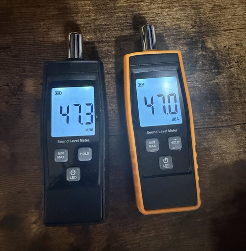 Digital Sound Level Meter dBA Tester Handheld Lot of 2