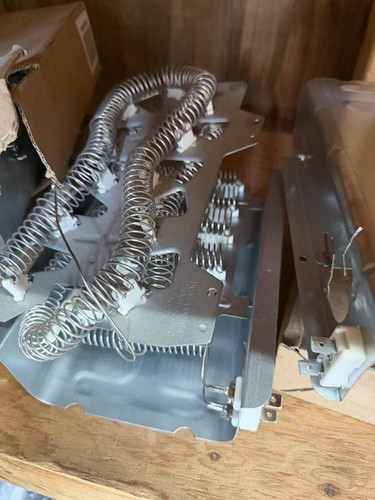 Dryer Heating Element Assembly with Metal Housing, Silver, Elect