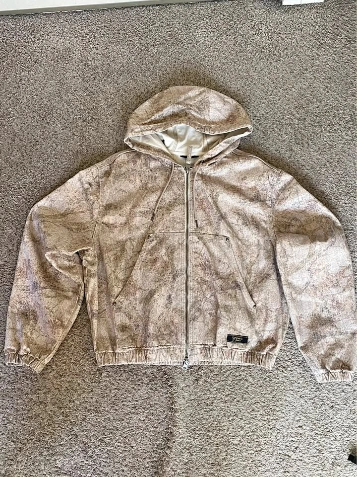 Zara Cropped Zip up Jacket
