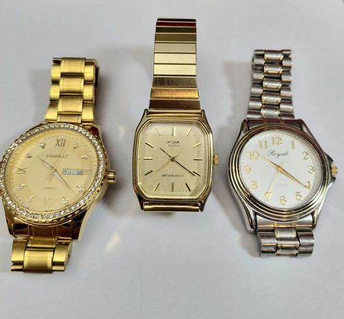 Vintage Watch Lot of 3 - Tisselly, Acqua by Timex, Royale