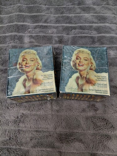 MARILYN MONROE Two Trading Cards Boxes 1993 Sports Time
