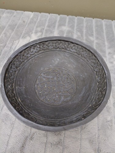 Gothic Dragon Celtic Knotwork Chalice Bowl Stone Finish Resin - photo 5