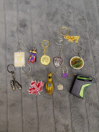 Vintage & Modern Souvenir Keychain Lot of 11