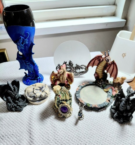 Lot Of 9 Dragons Mixed Lot Dragoncore Fantasy D&D Style