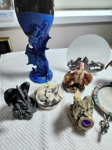 Lot Of 9 Dragons Mixed Lot Dragoncore Fantasy D&D Style - photo 2