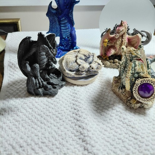 Lot Of 9 Dragons Mixed Lot Dragoncore Fantasy D&D Style - photo 3