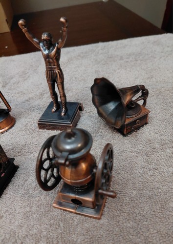 Vintage Die Cast Metal Miniature Pencil Sharpener Lot (5) Bronze - photo 3