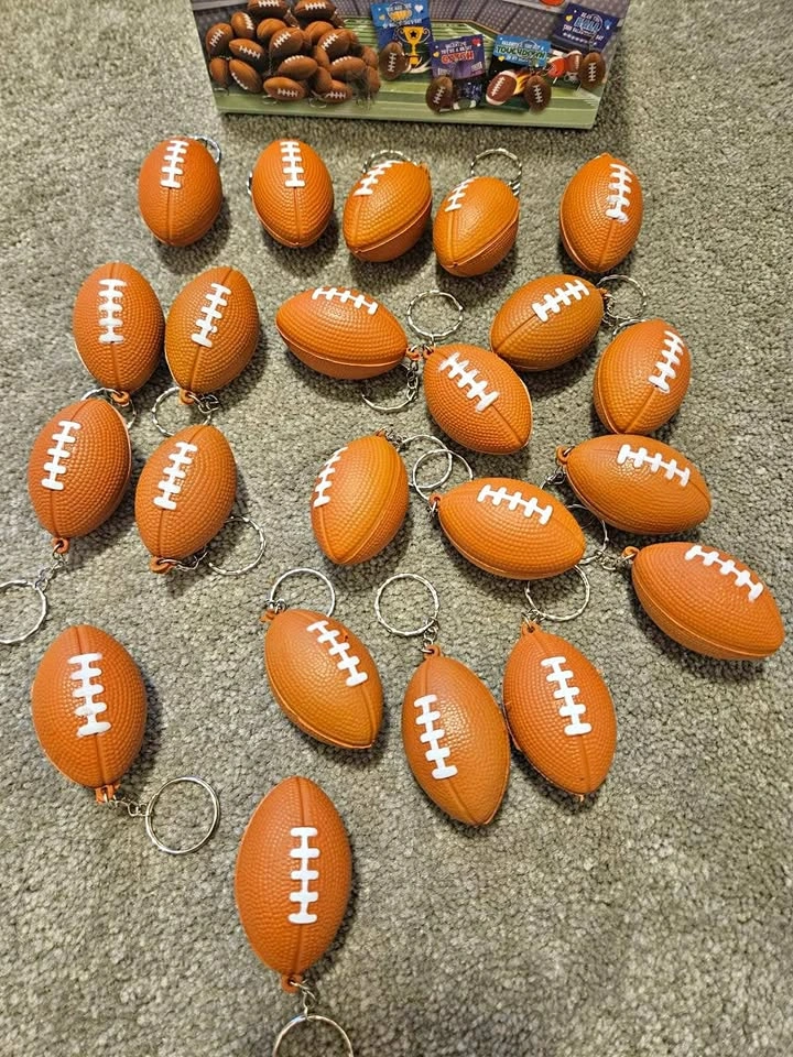 Football Stress Ball Keychain Lots - pack of 20