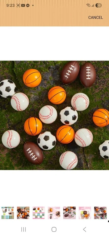 Football Stress Ball Keychain Lots - pack of 20 - photo 4