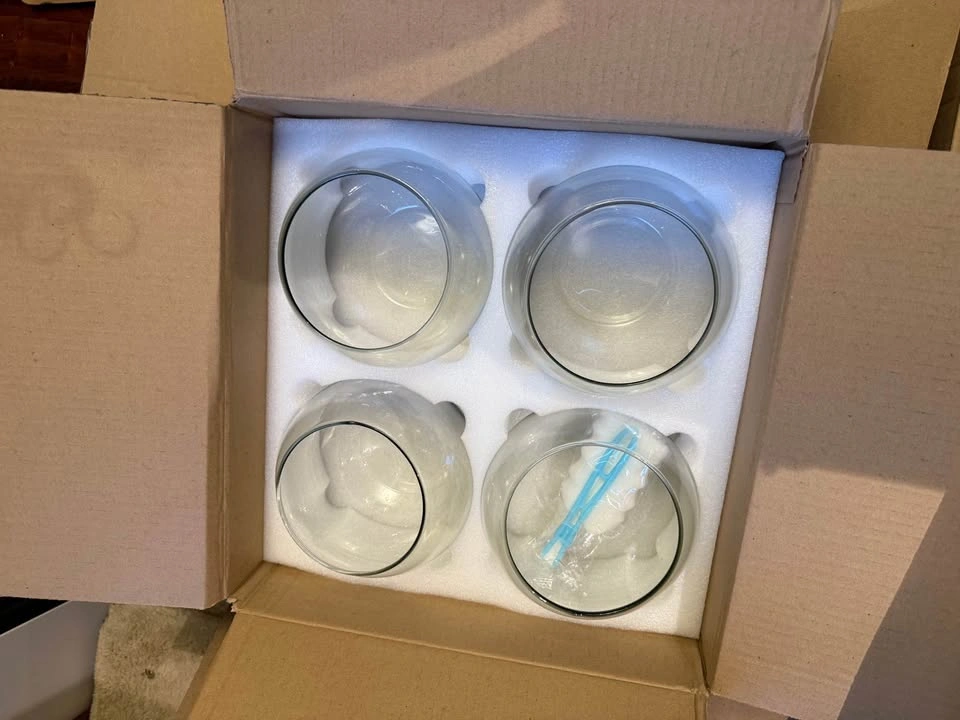 Set of 4 Glass Fish Bowls - photo 2