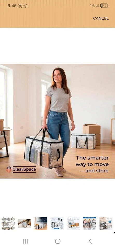 Extra Large Clear Moving Bags Brand new - photo 4