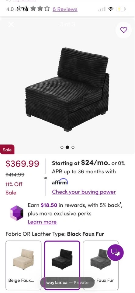 Sofa Chair - (Brand new in box) - photo 2
