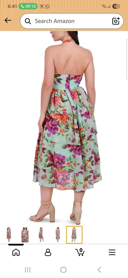 Floral Dress Summer dress Halter Neck - photo 4