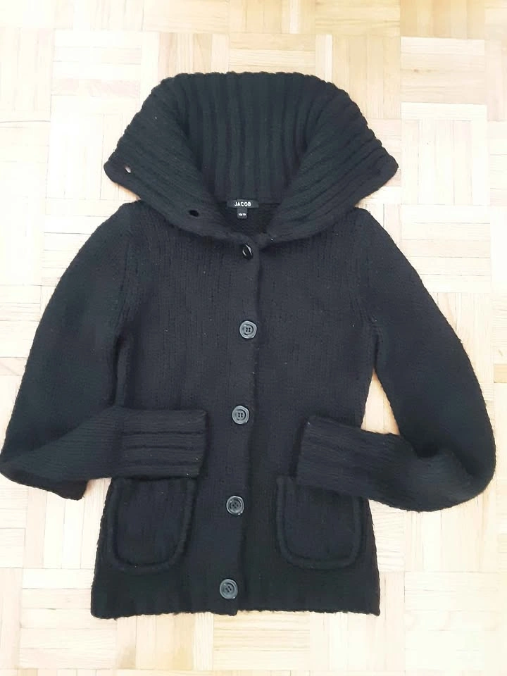 Black Knit Cardigan sweater Size XS