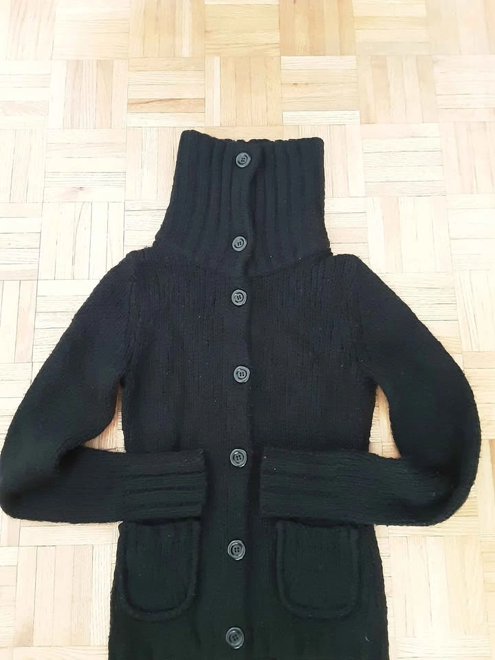 Black Knit Cardigan sweater Size XS - photo 2