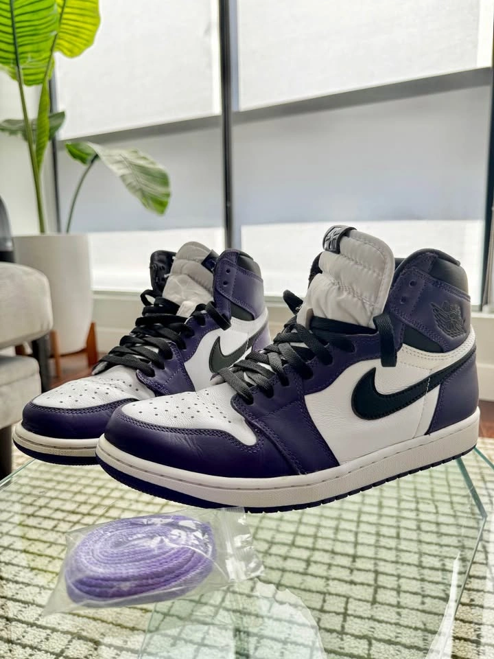 Jordan 1 Court Purple 2.0 - 10US - photo 2