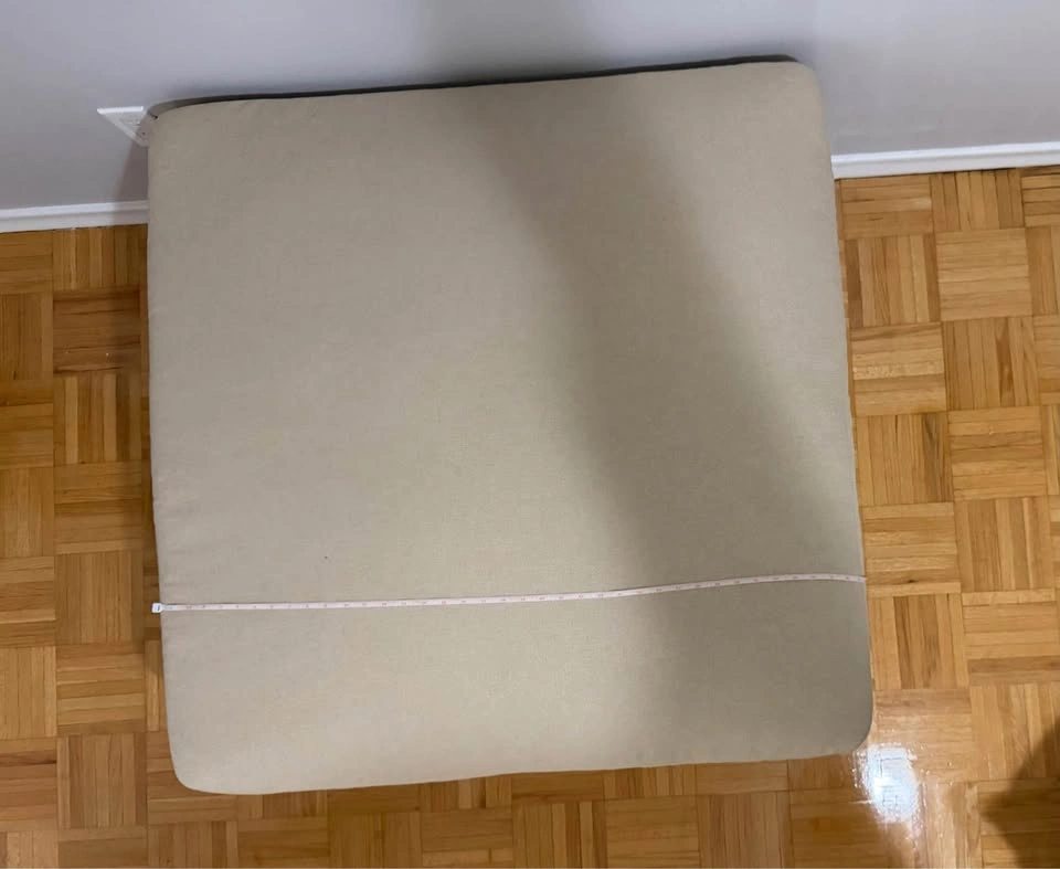 Square Fabric Ottoman - photo 2