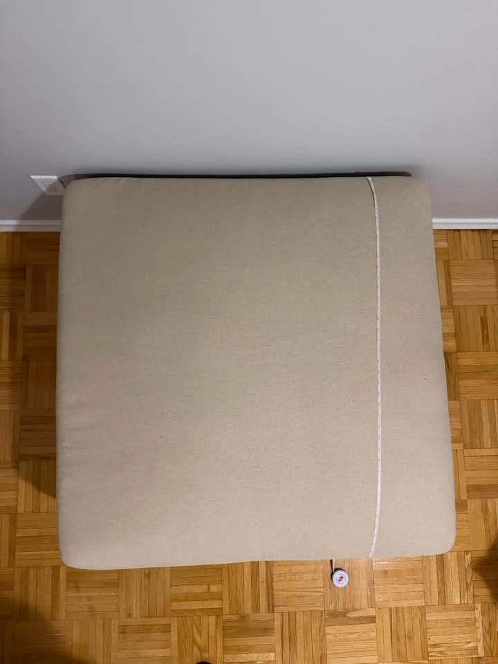Square Fabric Ottoman - photo 3
