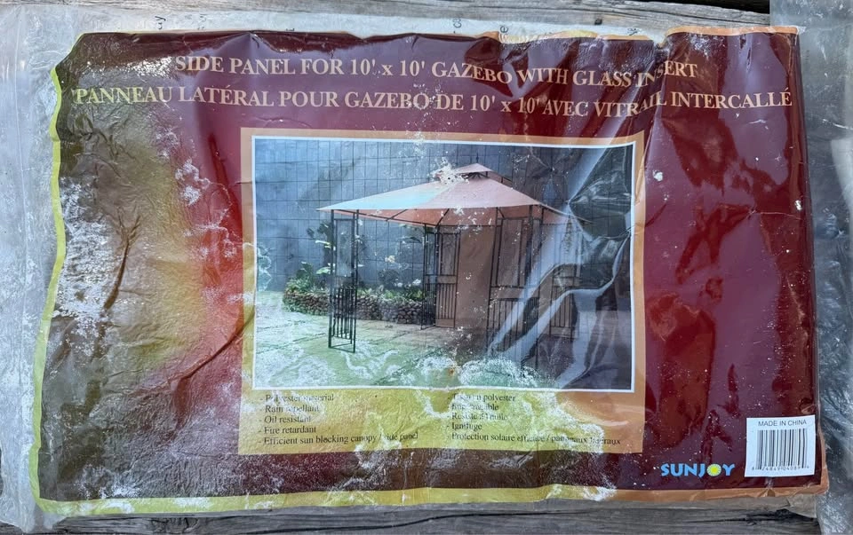 10x10 Gazebo Mosquito net & solid side panel - photo 3