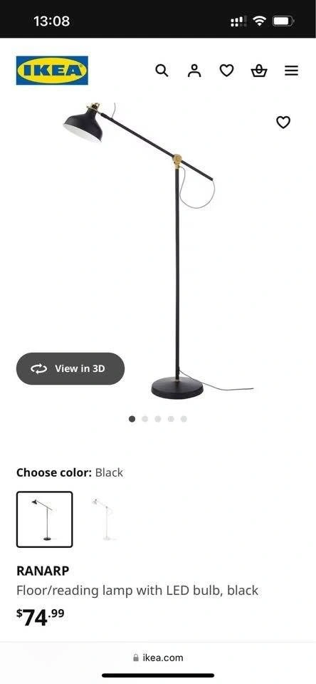 IKEA RANARP floor lamp - photo 4
