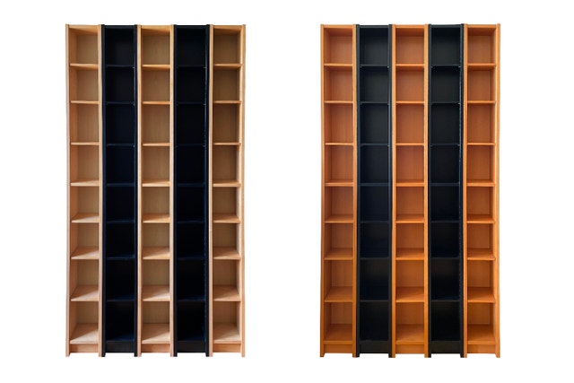 Narrow Media Shelves for DVDs, CDs, Books