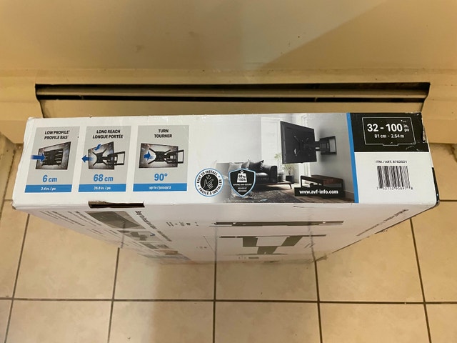 FULL MOTION TV WALL MOUNT (32” - 100”) - photo 4