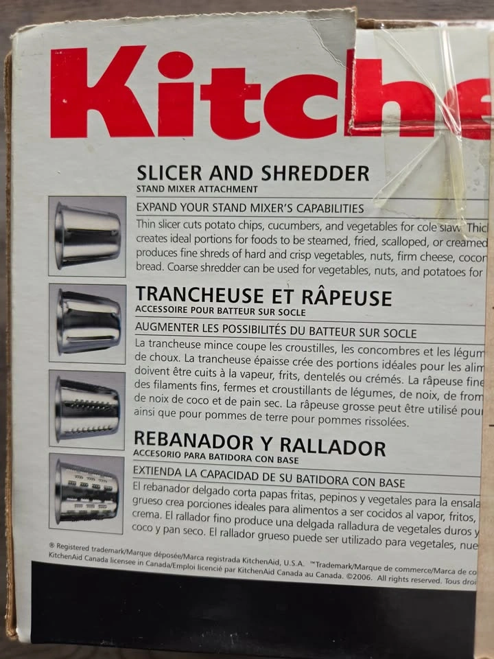 KitchenAid Slicer/Shredder and Food Grinder Attachments - photo 3