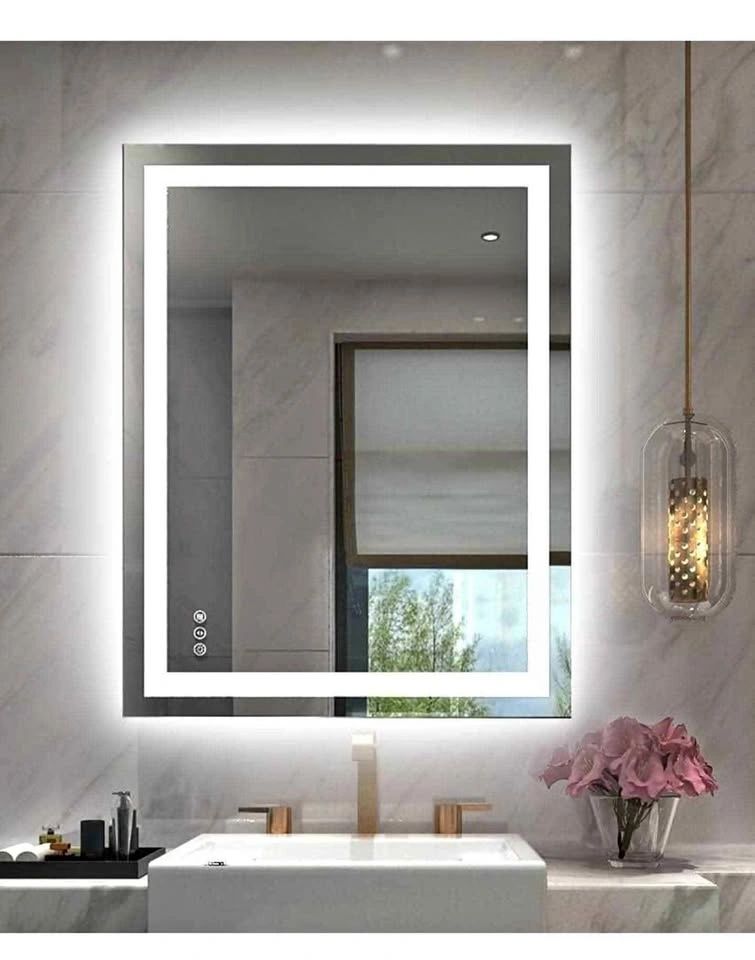 LED Bathroom Mirror 24"x 36" with Front and Backlight