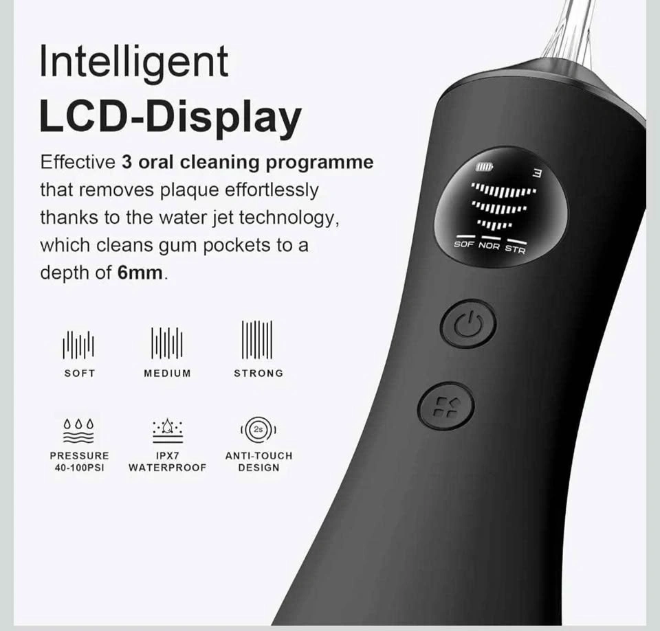Water Dental Flosser, Portable Cordless, 300ML, Rechargeable - photo 4