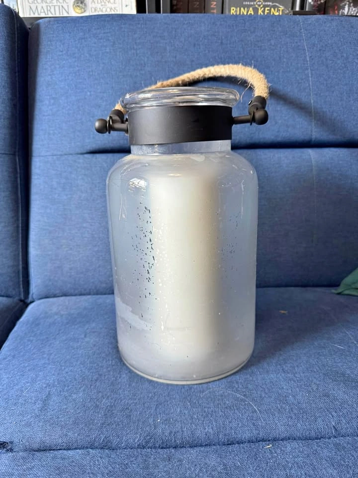 Glass Candle Holder or Decorative Jar