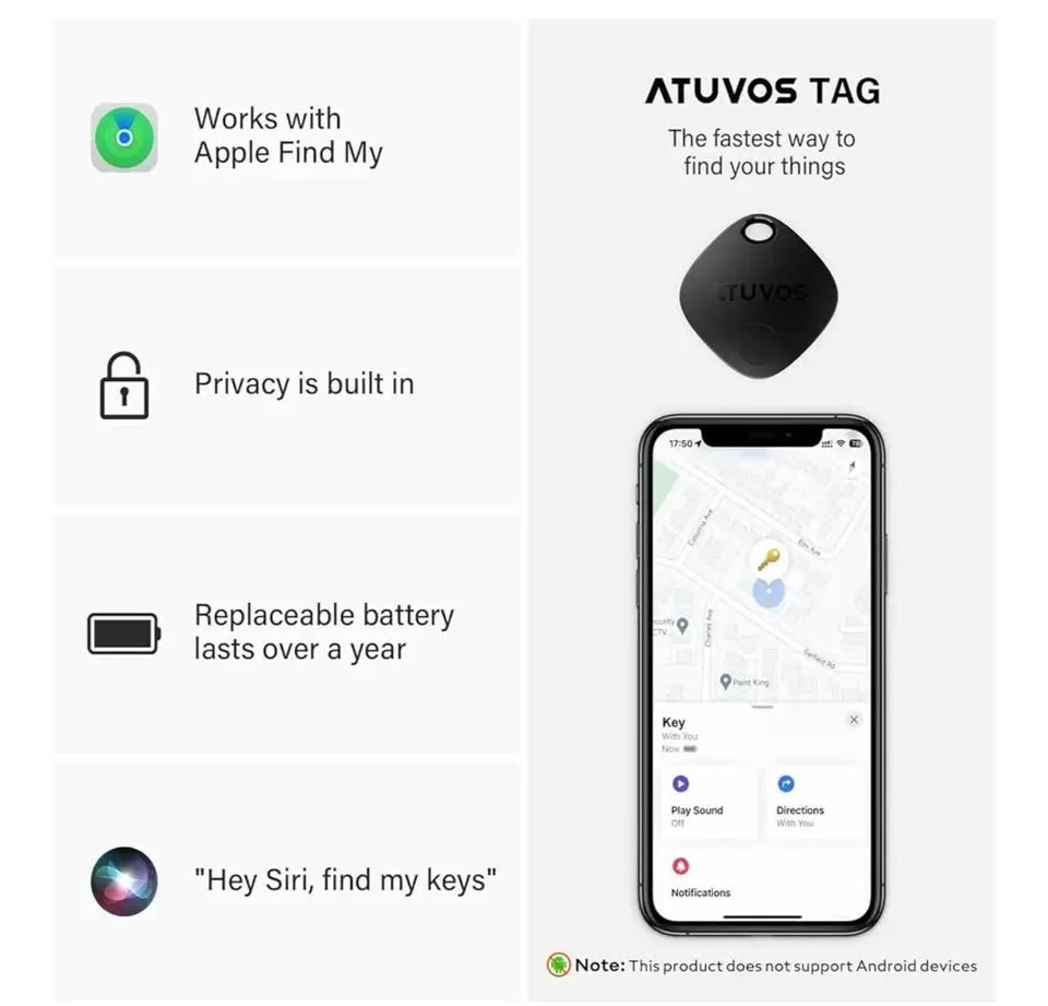 ATUVOS Air Tracker Tag 2 Pack image indicator(2)