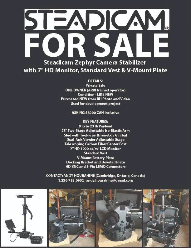 Steadicam Zephyr Camera Stabilizer Kit – Like New - photo 2