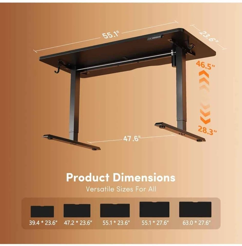 Brand new Standing Desk 55 x 24 Inch, Height Adjustable - photo 4