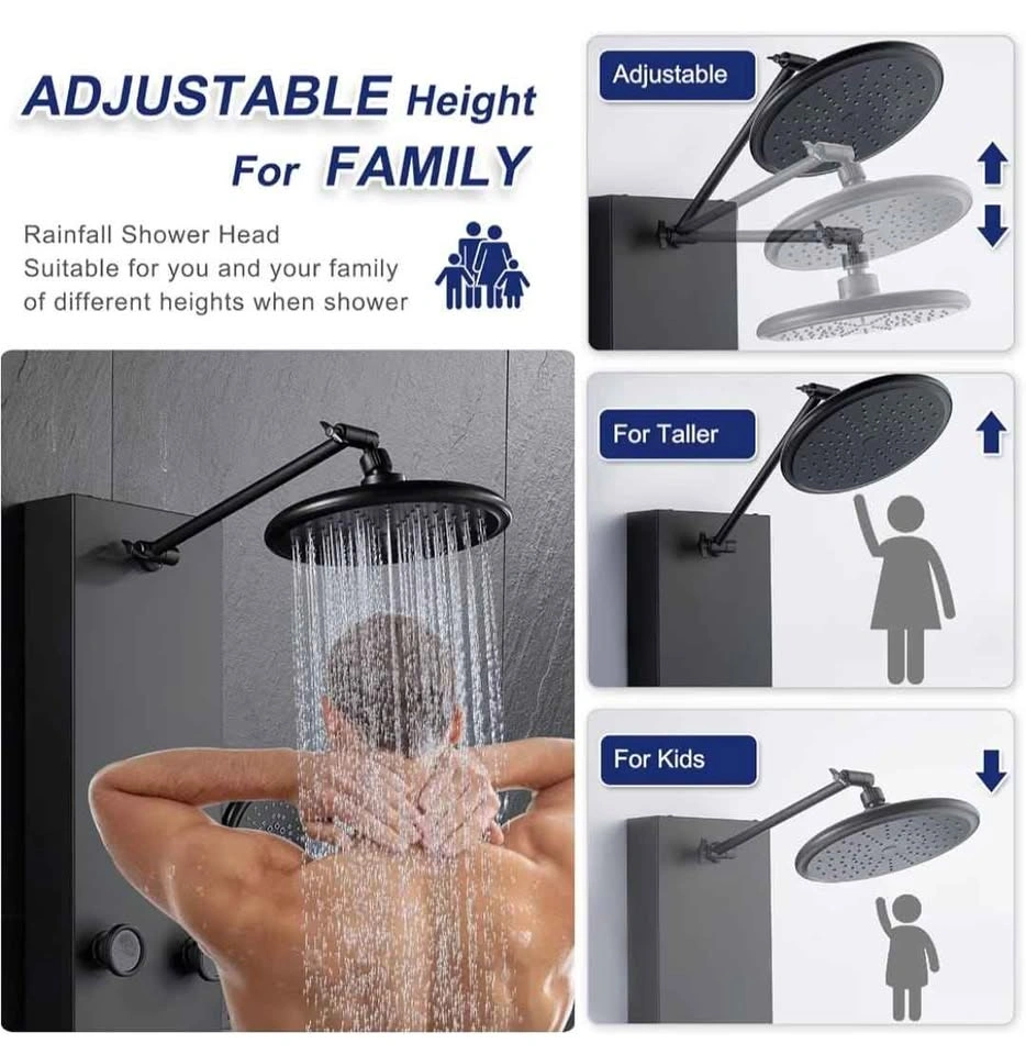 ROVATE Shower Panel Tower System - Matte Black Stainless - photo 5