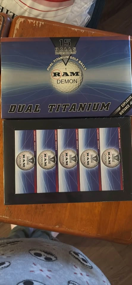 Ram Demon dual titanium golf ball set (15 balls)