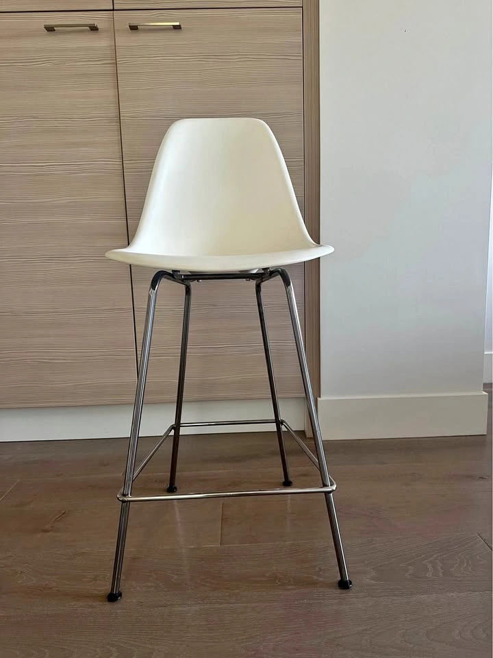 Eames Molded Plastic Bar Stool