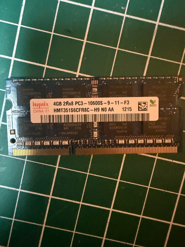 Hynix 4gb DDR3-1333 SODIMM Laptop RAM