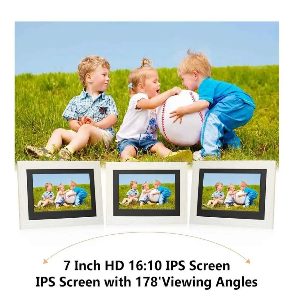 Digital Photo Frame, No WiFi, 1280x800 HD IPS Display image indicator(3)