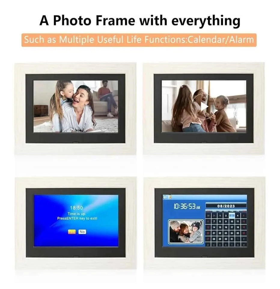 Digital Photo Frame, No WiFi, 1280x800 HD IPS Display image indicator(6)